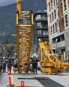 Gif of crane takedown in Squamish