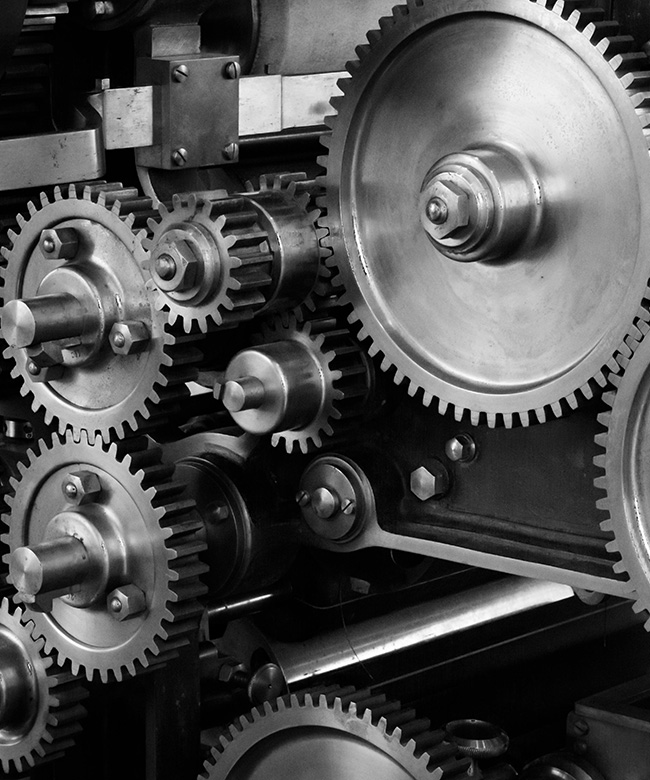 email automation referenced by gears that work together
