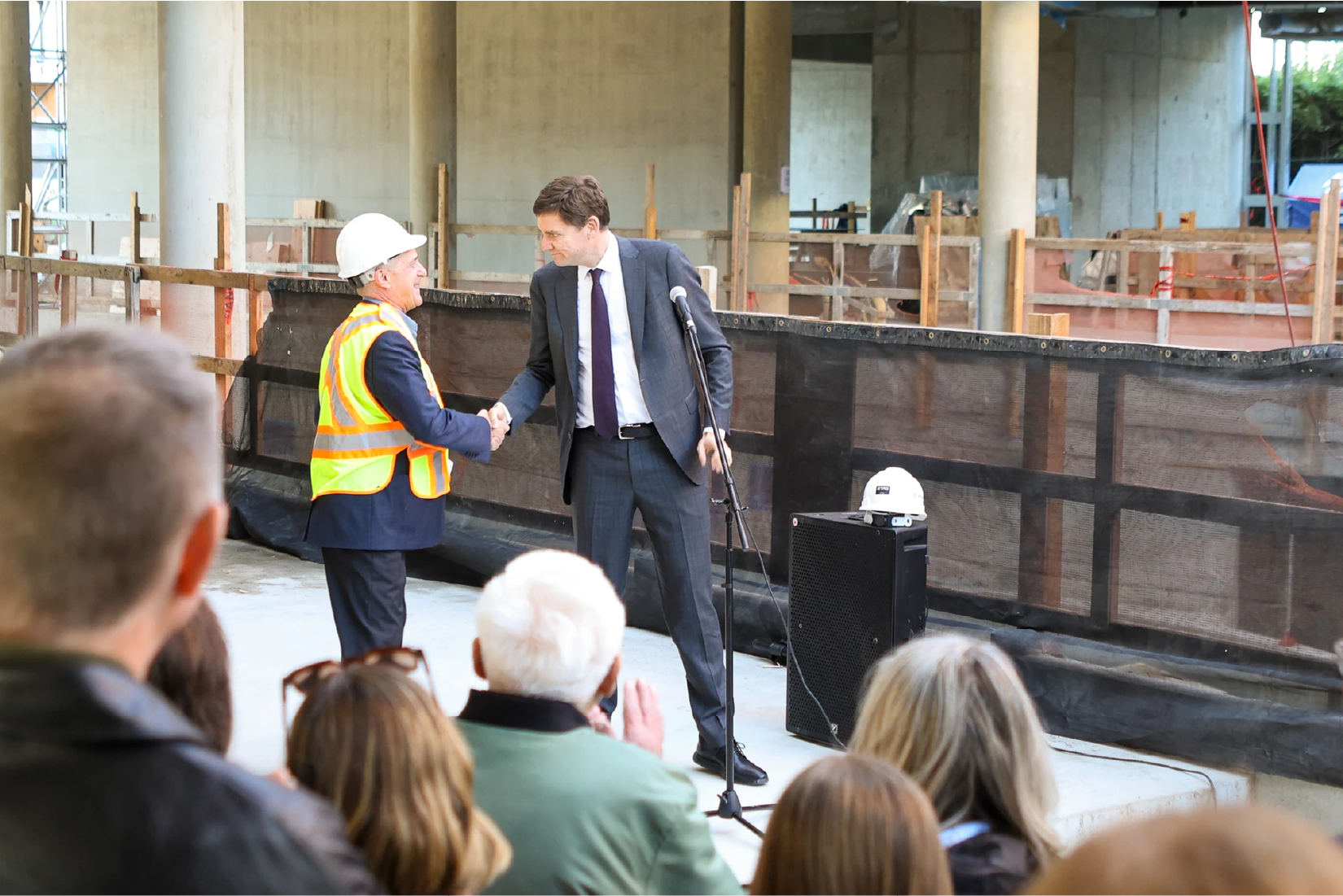 Menno Hall topping-off ceremony with David Eby